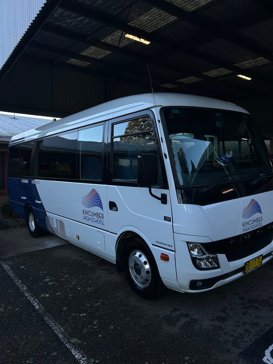 Kincumber High School bus detailed by Chrome Car Detailing