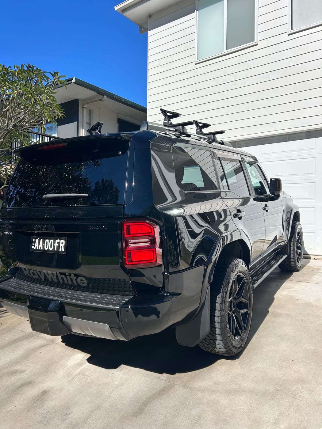 Detailed black ute after a full detail